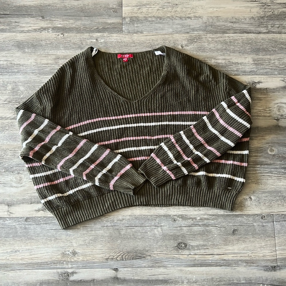 Guess oversized cropped knit sweater